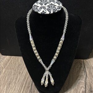 Elegant Clear Beaded Necklace